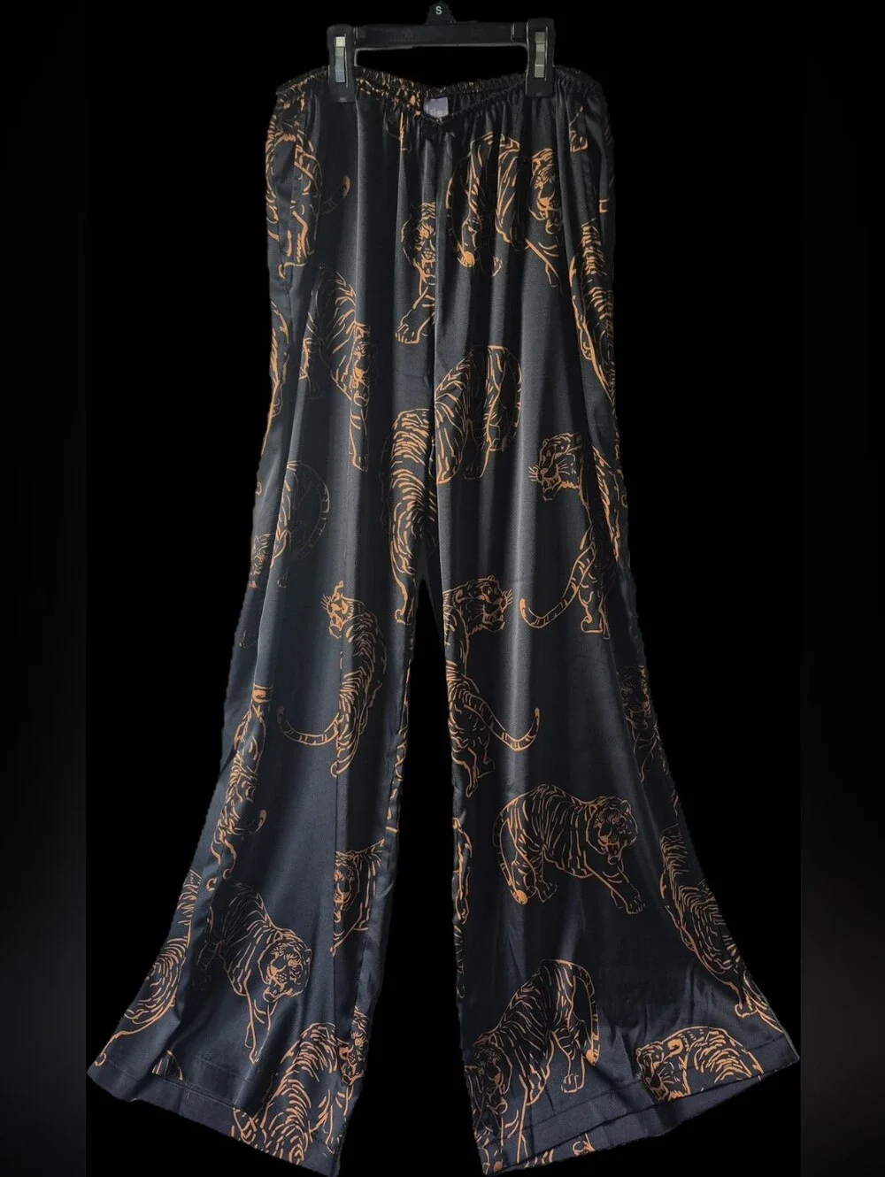 Auden Luxury Sleepware Flare Pant Tiger Print Small